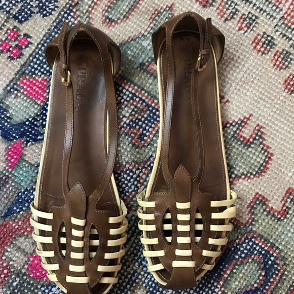 Prada Sandals with Woven Detail - Picture 5 of 5